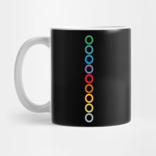 Tokyo Subway Colors Rings Mug